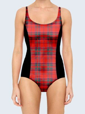 3D купальник Tartan red