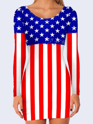 3D платье Флаг США