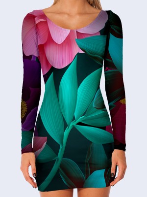 3D платье Чудесные цветы