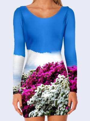 3D платье Цветочная поляна