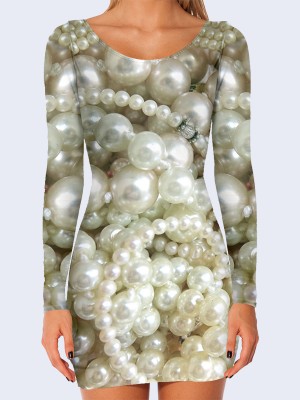 3D платье Светлый жемчуг