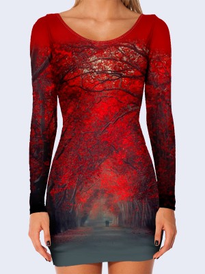 3D платье Красная аллея