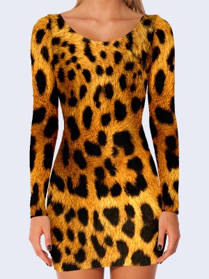 3D платье Шерсть леопарда