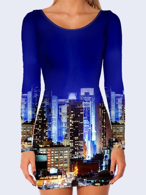 3D платье Ночной город