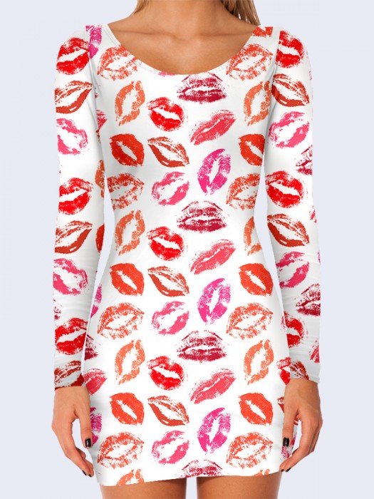 3D платье Поцелуйчики