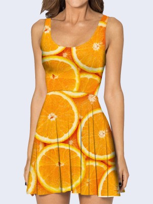 3D платье Дольки апельсина