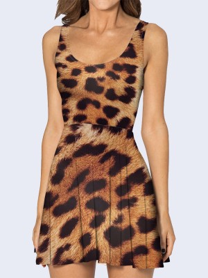 3D платье Пятна леопарда