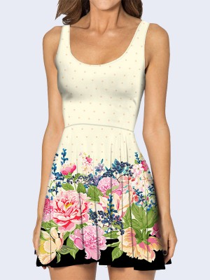 3D платье Цветочная полянка