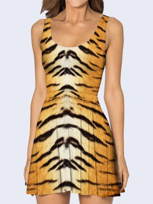 3D платье Тигровый окрас