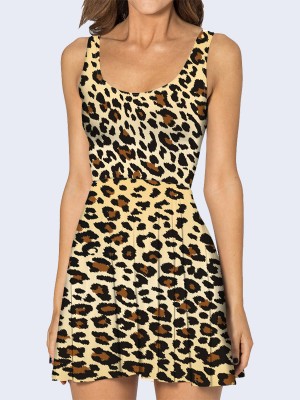 3D платье Леопардовые пятна