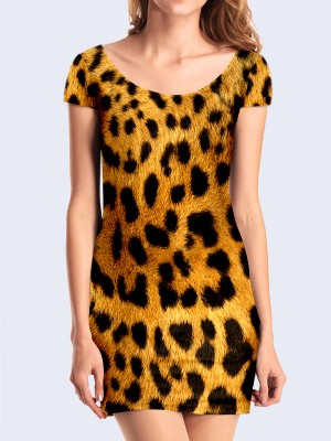 3D платье Окрас леопарда