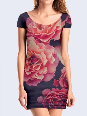 3D платье Blossoming flowers