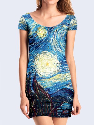 3D платье Van Gogh Starry Night