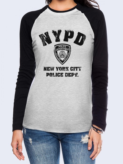 Лонгслив-реглан NYPD logo
