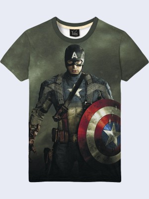 3D футболка Капитан Америка