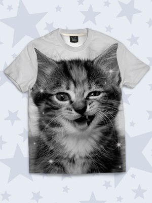 3D футболка Зубастый котик