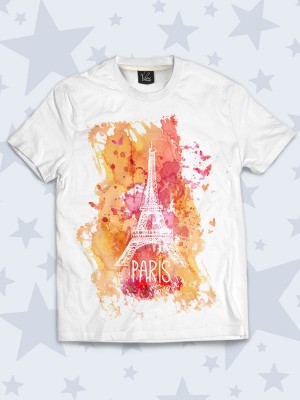 3D футболка Париж арт