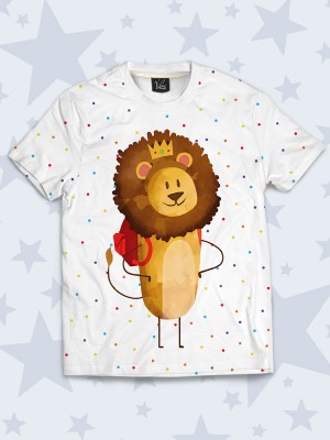 3D футболка Лев в короне