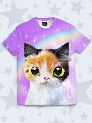 3D футболка Трёхцветный котёнок