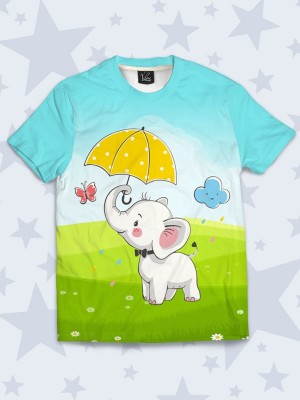 3D футболка Слоник с зонтиком