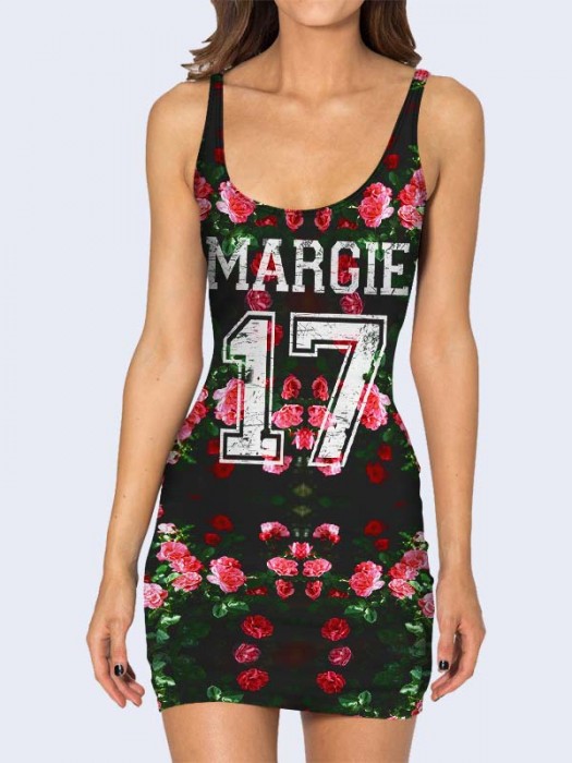 3D платье Margie 17 flowers