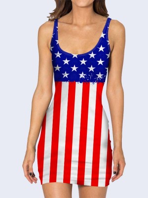 3D платье Флаг Соединенных Штатов Америки