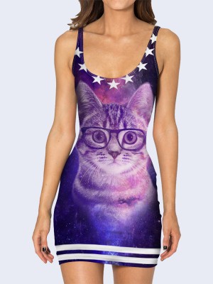 3D платье Смышлёный котик