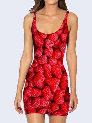 3D платье Красная малина