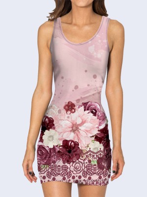 3D платье Floral pattern