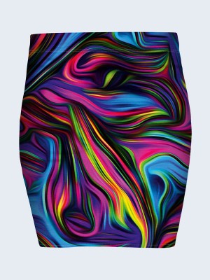 Юбка Colored abstract swirl