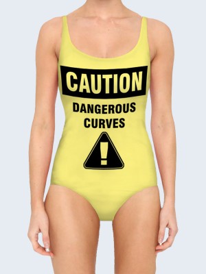 3D купальник Caution
