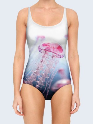 3D купальник Розовые медузы