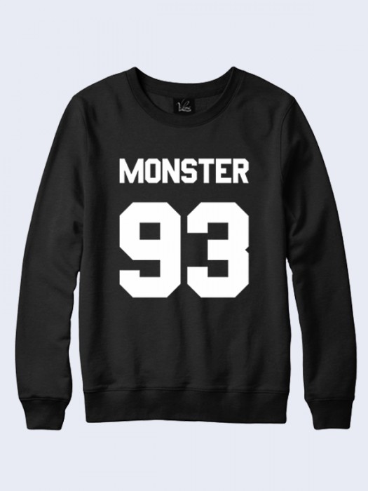Свитшот Monster 93 надпись