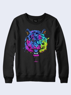 Свитшот Разноцветный тигр