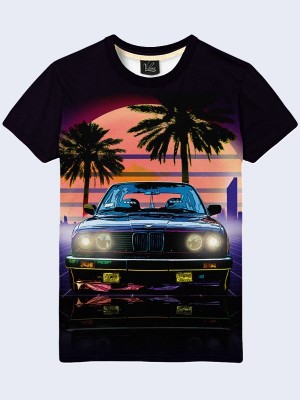 3D футболка BMW retro car