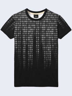 3D футболка Бинарный код