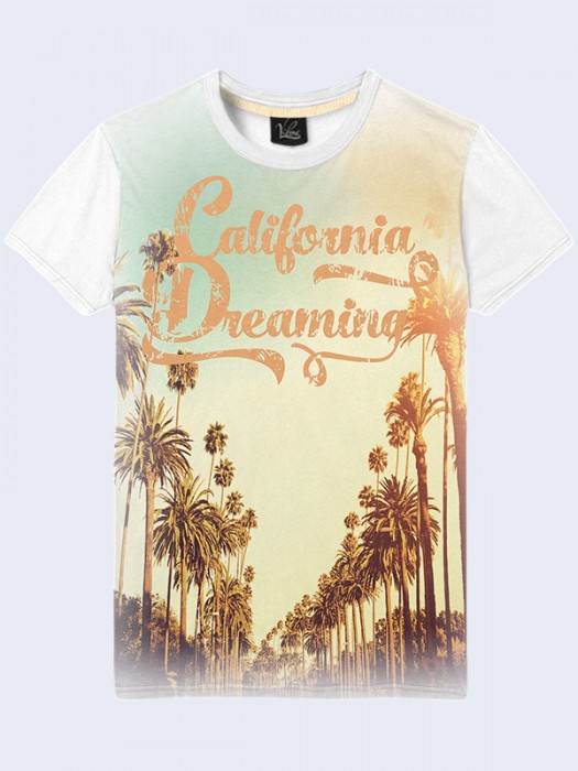 3D футболка Пальмы Калифорнии