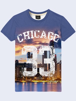 3D футболка Вечерний Чикаго