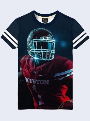 3D футболка Houston Cougars football