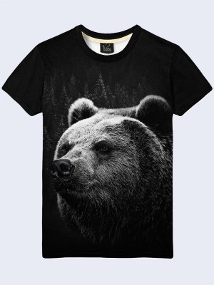 3D футболка Взгляд медведя