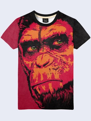 3D футболка Планета обезьян арт