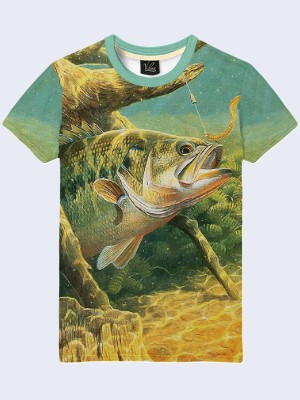 3D футболка Рыба