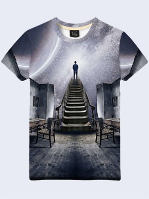 3D футболка Лестница в космос