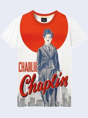 3D футболка Чарли Чаплин арт