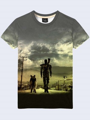 3D футболка Fallout 4 персонажи