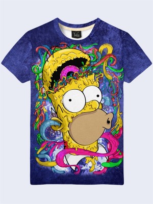 3D футболка В голове у Гомера