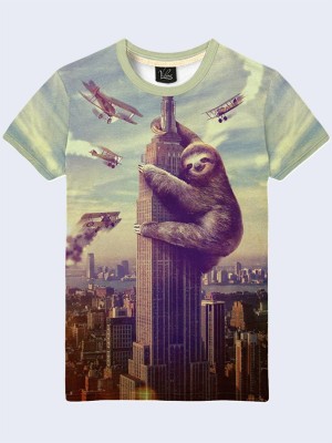 3D футболка Гигантский ленивец