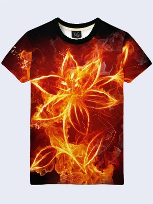 3D футболка Fire flower