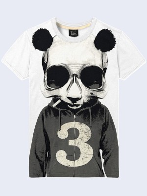 3D футболка Панда в толстовке