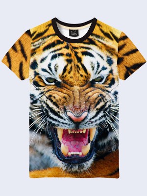 3D футболка Тигриный оскал